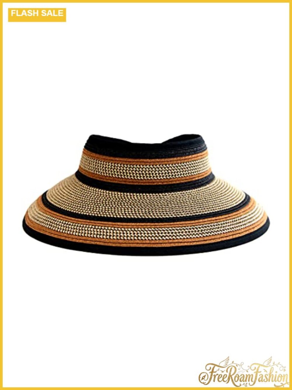 Ultrabraid Visor with Ribbon Trim Adjustable Back UPF 50 Plus Sun Hat